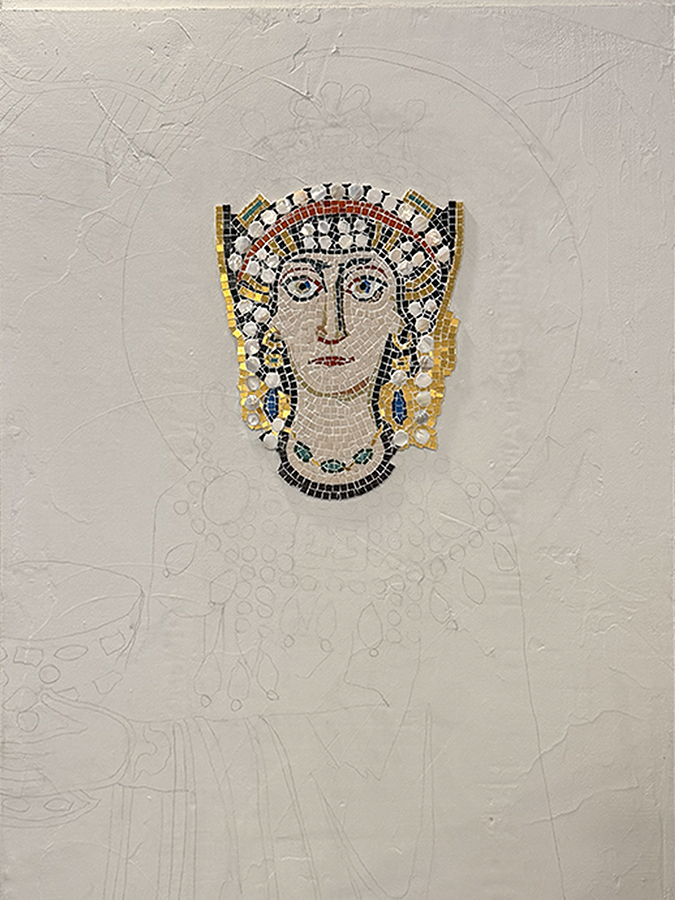 Empress Theodora mosaic progress image 1